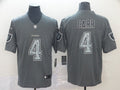 Men’s Las Vegas Raiders Derek Carr #4 Gray Jersey
