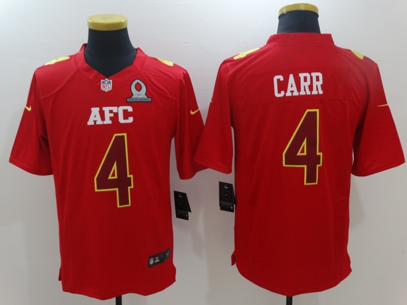 Men’s Las Vegas Raiders Derek Carr #4 Red Jersey