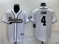 Men’s Las Vegas Raiders Derek Carr #4 White Jersey Joint Edition