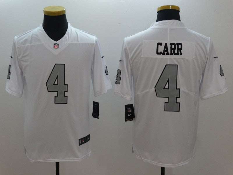 Men’s Las Vegas Raiders Derek Carr #4 White Jersey