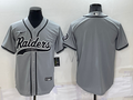 Men’s Las Vegas Raiders Gray Blank Jersey