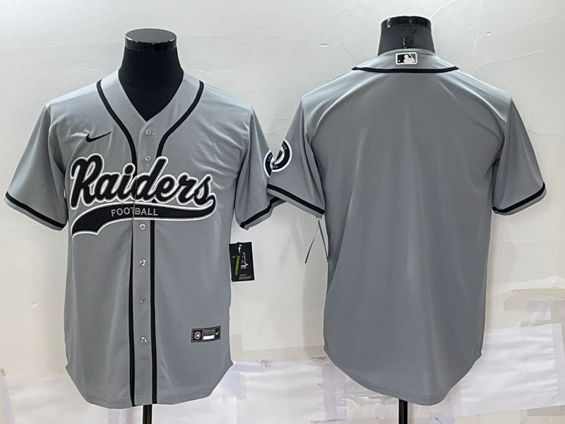 Men’s Las Vegas Raiders Gray Blank Jersey