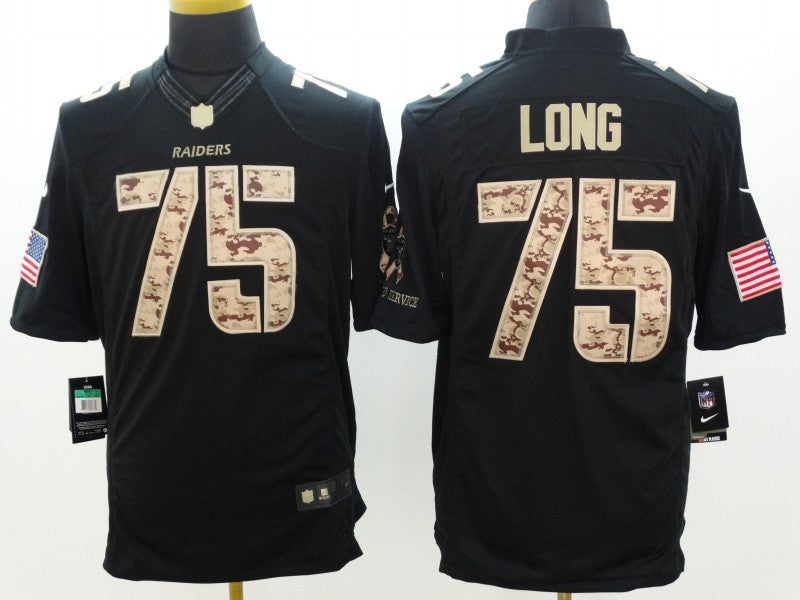 Men’s Las Vegas Raiders Howie Long #75 Black Jersey