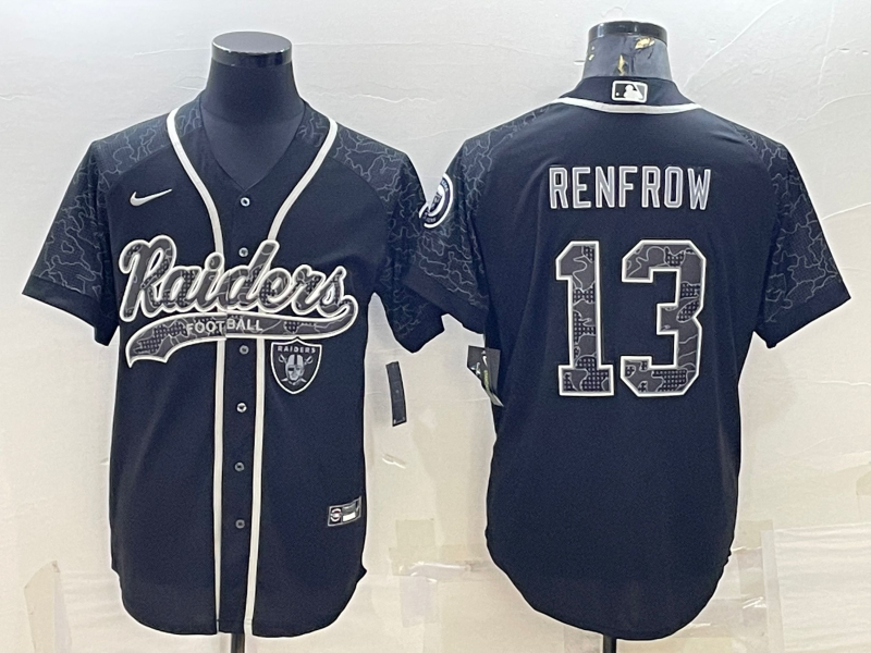 Men’s Las Vegas Raiders Hunter Renfrow #13 Black RFLCTV Limited Jersey Joint Edition