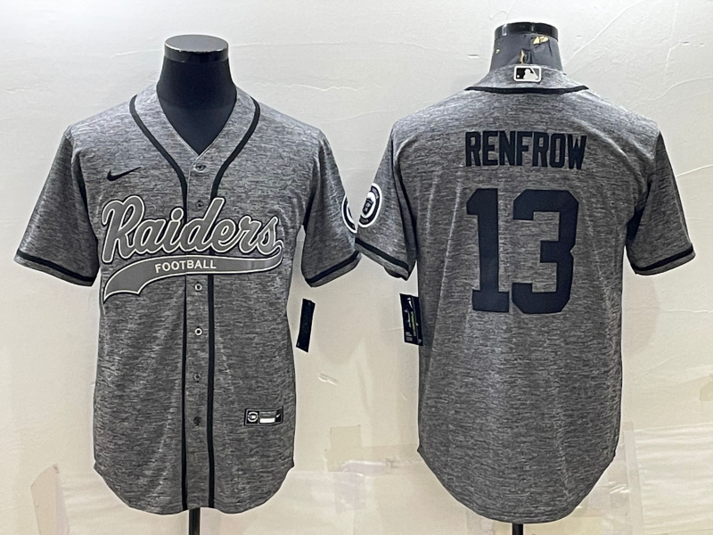 Men’s Las Vegas Raiders Hunter Renfrow #13 Gray Jersey Joint Edition