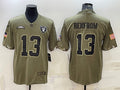 Men’s Las Vegas Raiders Hunter Renfrow #13 Olive 2022 Salute To Service Limited Jersey
