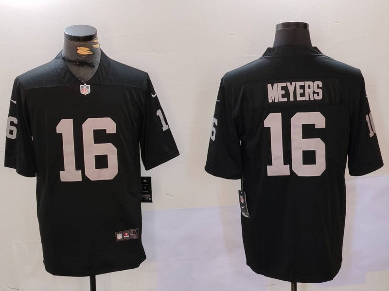 Men’s Las Vegas Raiders Jakobi Meyers #16 Black Jersey
