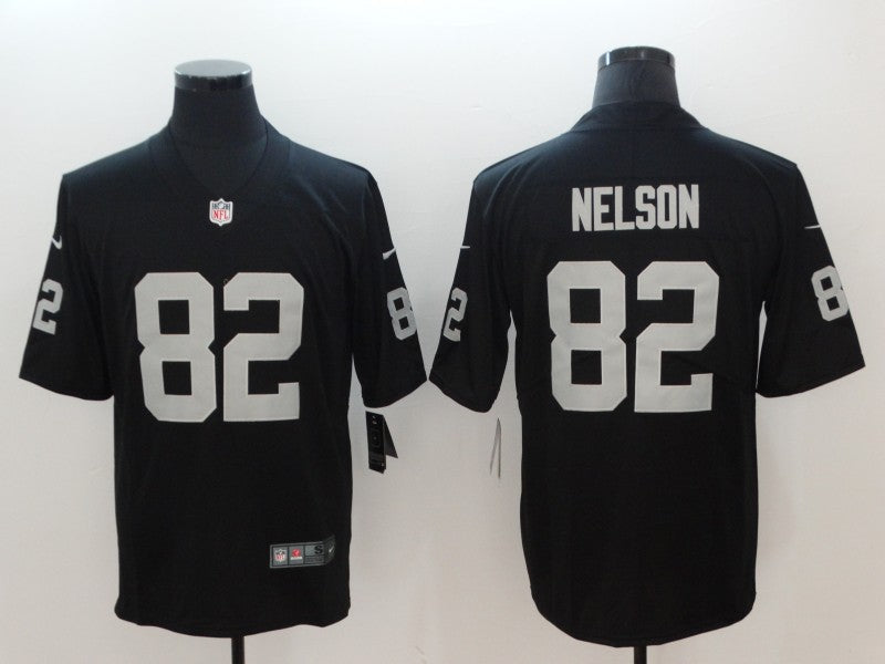 Men’s Las Vegas Raiders Jordy Nelson #82 Black Jersey