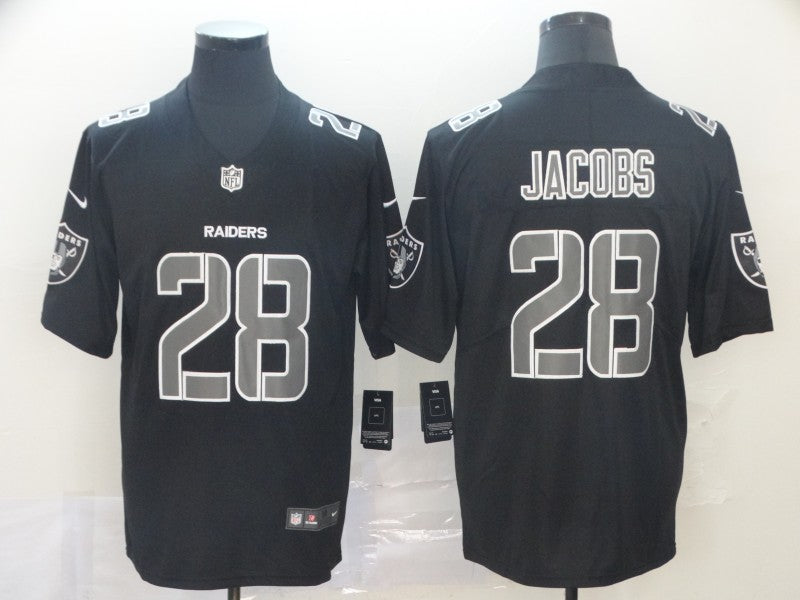 Men’s Las Vegas Raiders Josh Jacobs #28 Black Jersey