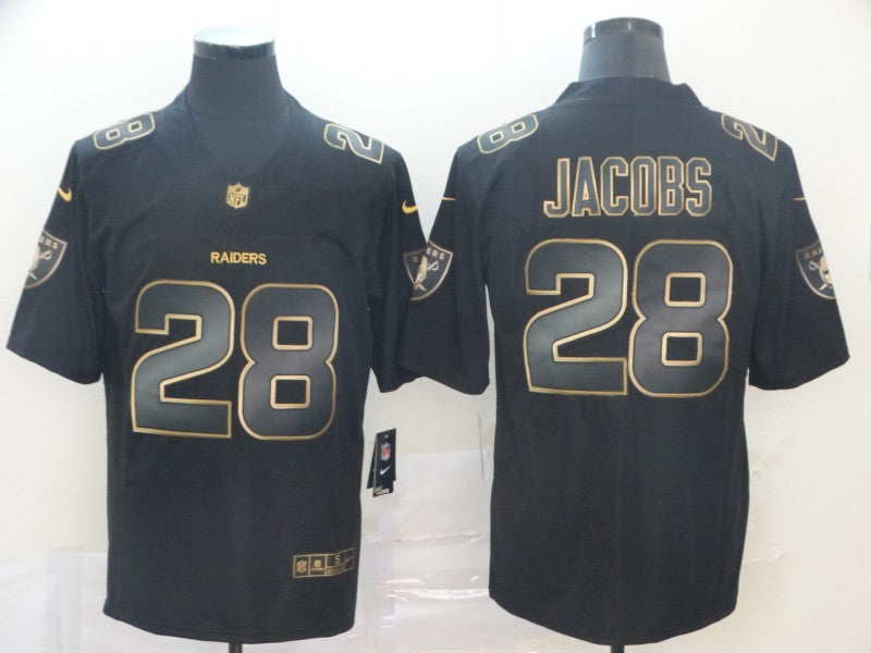 Men’s Las Vegas Raiders Josh Jacobs #28 Black Jersey