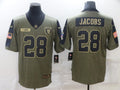 Men’s Las Vegas Raiders Josh Jacobs #28 Brown Authentic Jersey