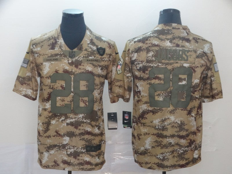 Men’s Las Vegas Raiders Josh Jacobs #28 Camouflage Jersey
