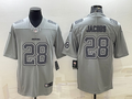 Men’s Las Vegas Raiders Josh Jacobs #28 Gray Atmosphere Jersey