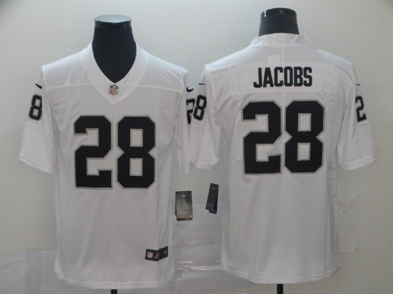 Men’s Las Vegas Raiders Josh Jacobs #28 White Jersey