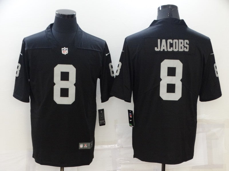 Men’s Las Vegas Raiders Josh Jacobs #8 Black Jersey