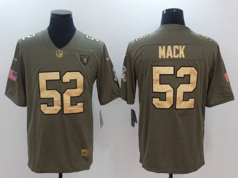 Men’s Las Vegas Raiders Khalil Mack #52 Brown Jersey