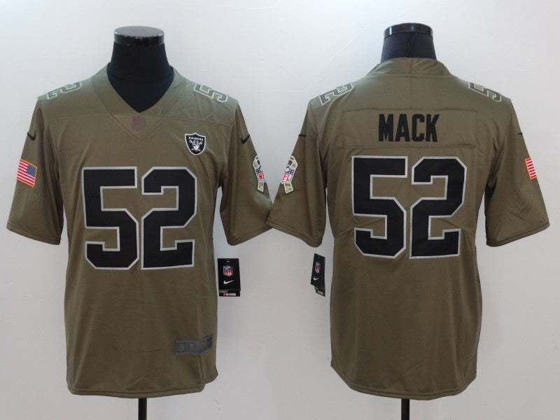 Men’s Las Vegas Raiders Khalil Mack #52 Brown Jersey