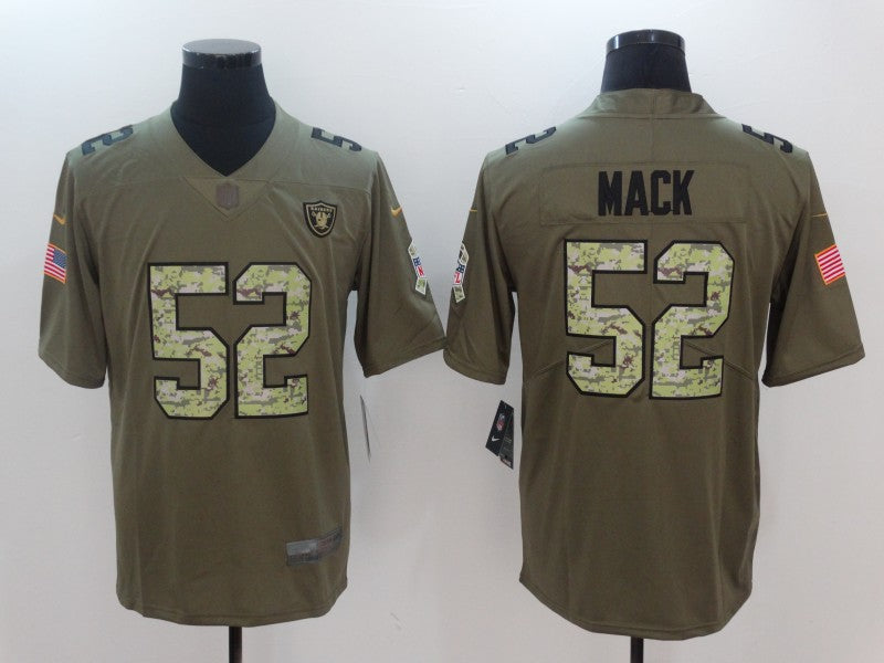 Men’s Las Vegas Raiders Khalil Mack #52 Brown Jersey