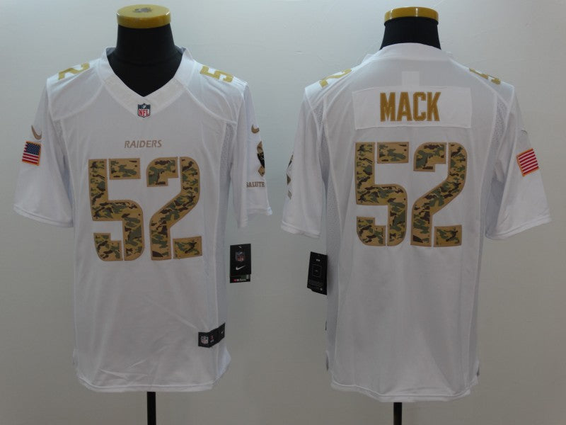 Men’s Las Vegas Raiders Khalil Mack #52 White Alternate Jersey