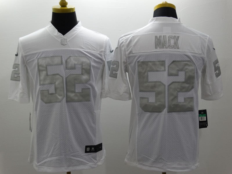 Men’s Las Vegas Raiders Khalil Mack #52 White Jersey