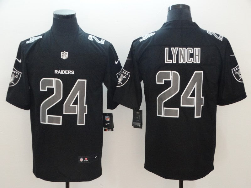 Men’s Las Vegas Raiders Marshawn Lynch #24 Black Jersey