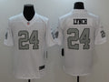Men’s Las Vegas Raiders Marshawn Lynch #24 White Jersey