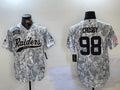 Men’s Las Vegas Raiders Maxx Crosby #98 Arctic Camo 2024 Salute to Service Jersey