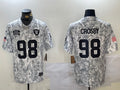 Men’s Las Vegas Raiders Maxx Crosby #98 Arctic Camo 2024 Salute to Service Limited Jersey