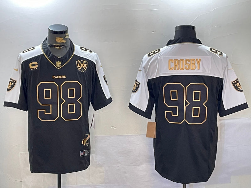 Men’s Las Vegas Raiders Maxx Crosby #98 Black Alternate Jersey