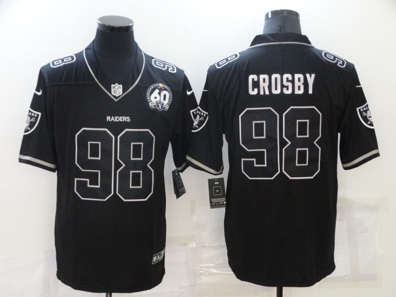 Men’s Las Vegas Raiders Maxx Crosby #98 Black Alternate Jersey
