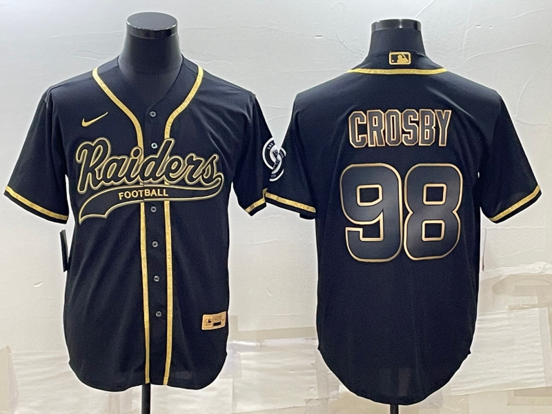 Men’s Las Vegas Raiders Maxx Crosby #98 Black Jersey Joint Edition