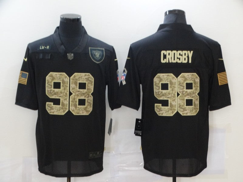 Men’s Las Vegas Raiders Maxx Crosby #98 Black Jersey