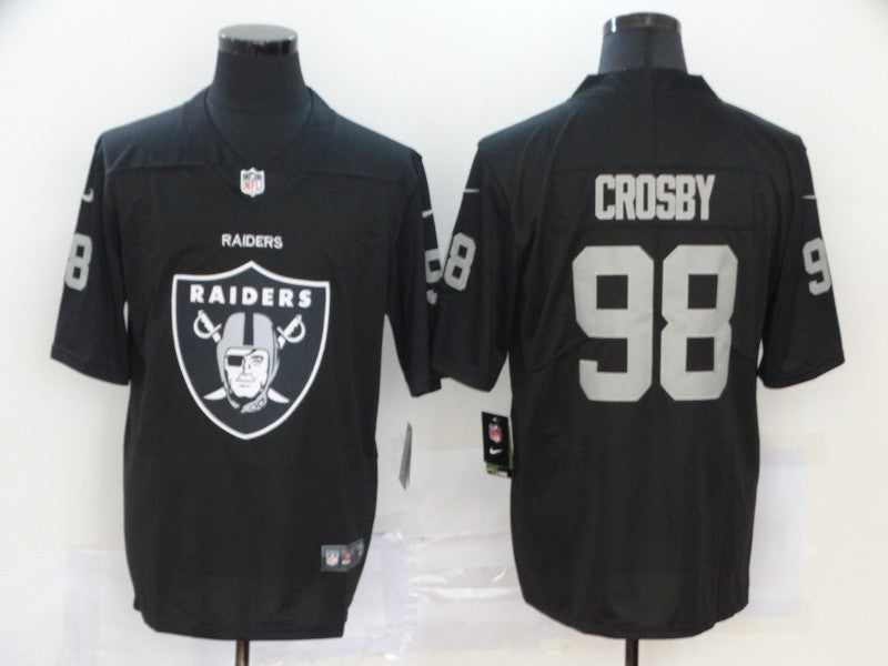Men’s Las Vegas Raiders Maxx Crosby #98 Black Jersey