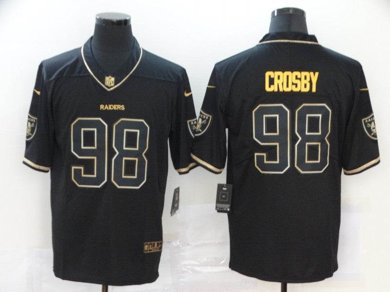 Men’s Las Vegas Raiders Maxx Crosby #98 Black Jersey