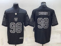 Men’s Las Vegas Raiders Maxx Crosby #98 Black RFLCTV Limited Jersey