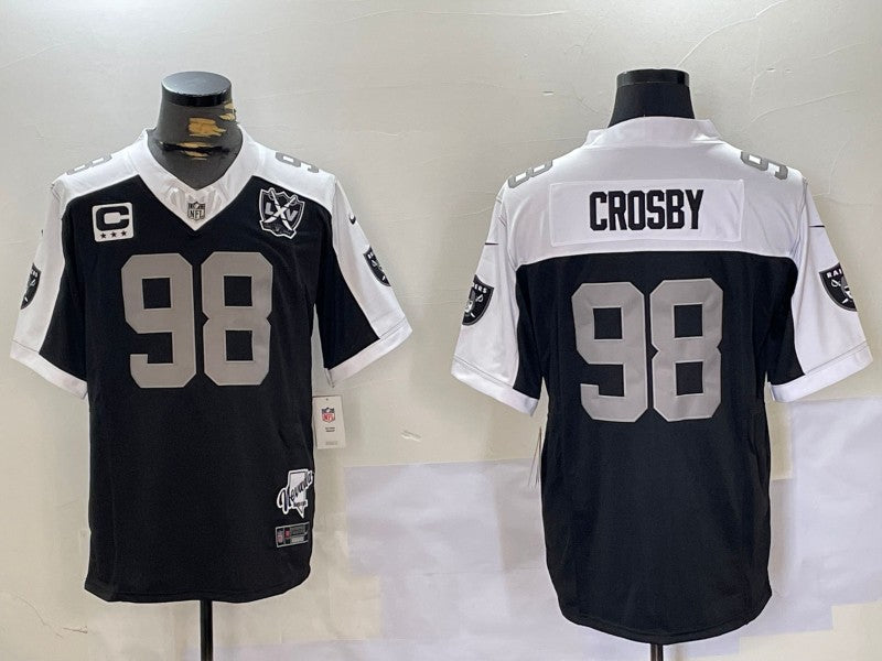 Men’s Las Vegas Raiders Maxx Crosby #98 Black Team Jersey