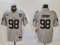 Men’s Las Vegas Raiders Maxx Crosby #98 Gray 2024 Vapor Limited Jersey