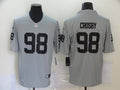 Men’s Las Vegas Raiders Maxx Crosby #98 Gray Inverted Legend Jersey