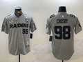 Men’s Las Vegas Raiders Maxx Crosby #98 Gray Jersey