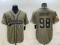 Men’s Las Vegas Raiders Maxx Crosby #98 Olive 2022 Salute To Service Limited Jersey Joint Edition