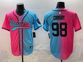 Men’s Las Vegas Raiders Maxx Crosby #98 Pink/Blue Jersey