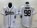 Men’s Las Vegas Raiders Maxx Crosby #98 White Jersey Joint Edition