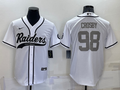 Men’s Las Vegas Raiders Maxx Crosby #98 White Jersey Joint Edition