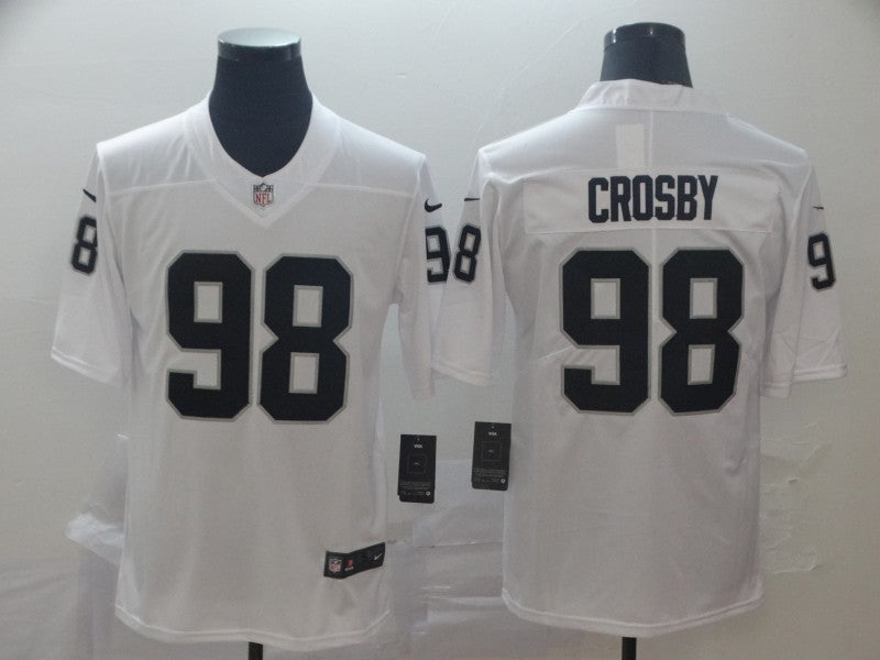 Men’s Las Vegas Raiders Maxx Crosby #98 White Jersey