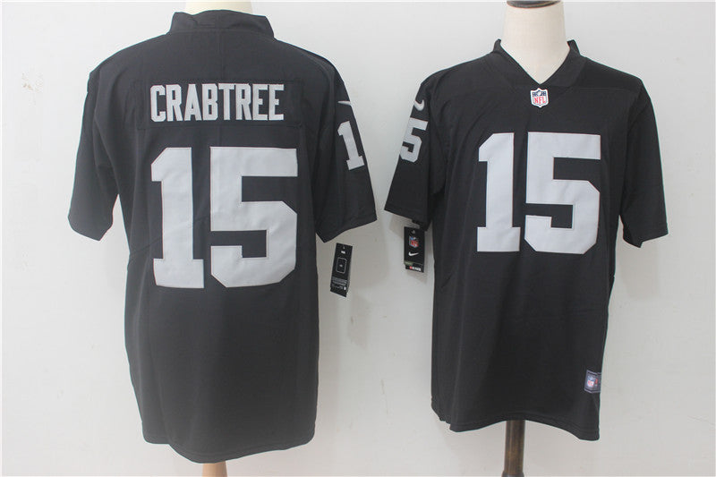 Men’s Las Vegas Raiders Michael Crabtree #15 Black Jersey