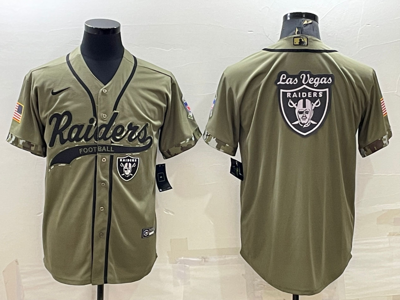 Men’s Las Vegas Raiders Olive 2022 Salute To Service Limited Jersey