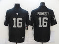 Men’s Las Vegas Raiders Retired Player #16 Jim Plunkett Nike Black Football Game Jersey