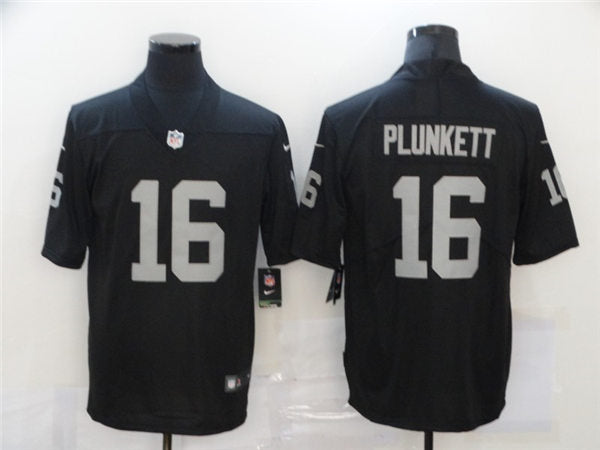 Men’s Las Vegas Raiders Retired Player #16 Jim Plunkett Nike Black Football Game Jersey