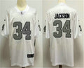 Men’s Las Vegas Raiders Retired Player #34 Bo Jackson Nike White Color Rush Football Jersey