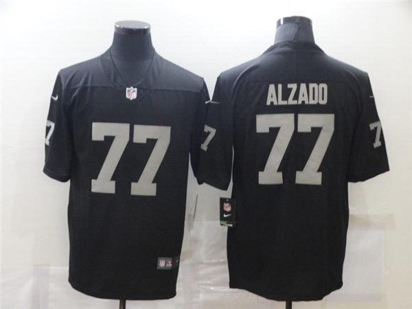 Men’s Las Vegas Raiders Retired Player #77 Lyle Alzado Nike Black Football Game Jersey